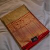 Seetha’s Golden & Red Semi Silk Tissue Saree