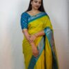 Seetha's Lime Green Fancy Pure Viscose Saree