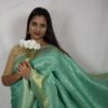 Seetha's Sea Green Kanjivaram Tissue Silk Saree