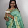 Seetha's Sea Green Kanjivaram Tissue Silk Saree