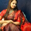 Seetha's Majestic Deep Wine Semi Kaanchivaram Silk Saree
