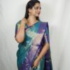 Seetha's Royal Blue Tissue Banarasi Saree