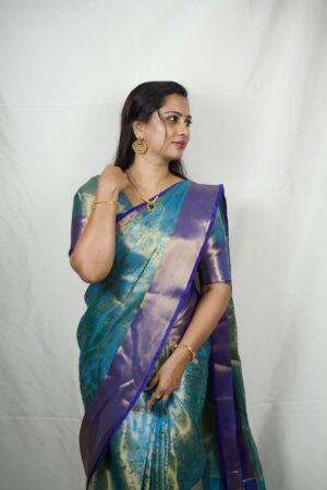 WhatsApp Image 2026-07-17 at 11.20.18 AM Seetha's Royal Blue Tissue Banarasi Saree