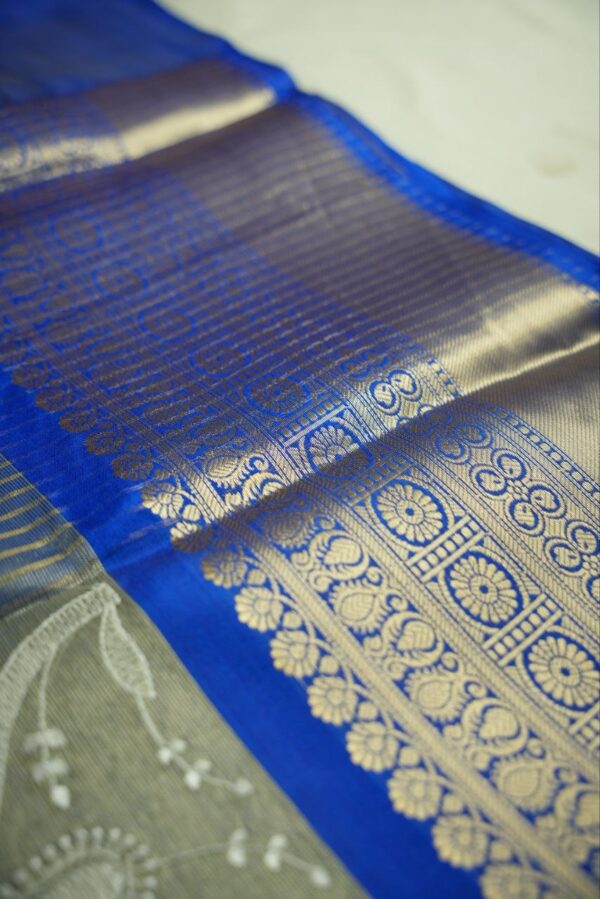 Seetha Kaanchi Tissue Saree with Chinkari Work