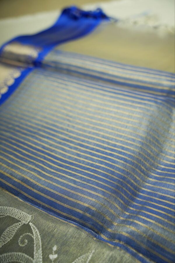 Seetha Kaanchi Tissue Saree with Chinkari Work