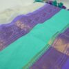Seetha’s Pure Mul Cotton Saree with Woven Peacock Motif Zari Border